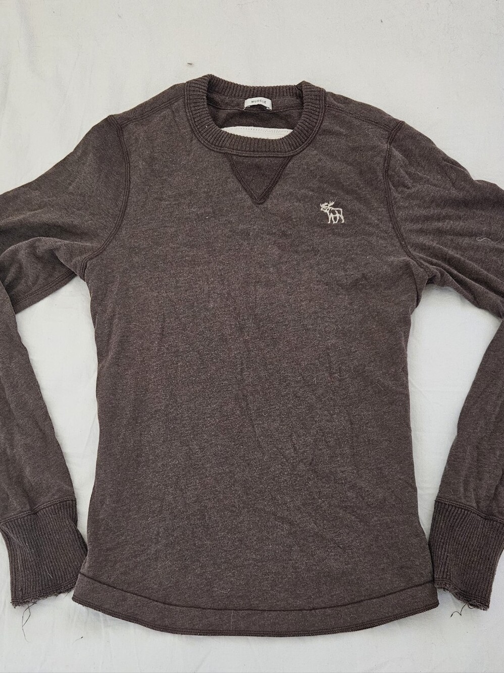 Y2k Abercrombie & Fitch Brown Sweatshirt